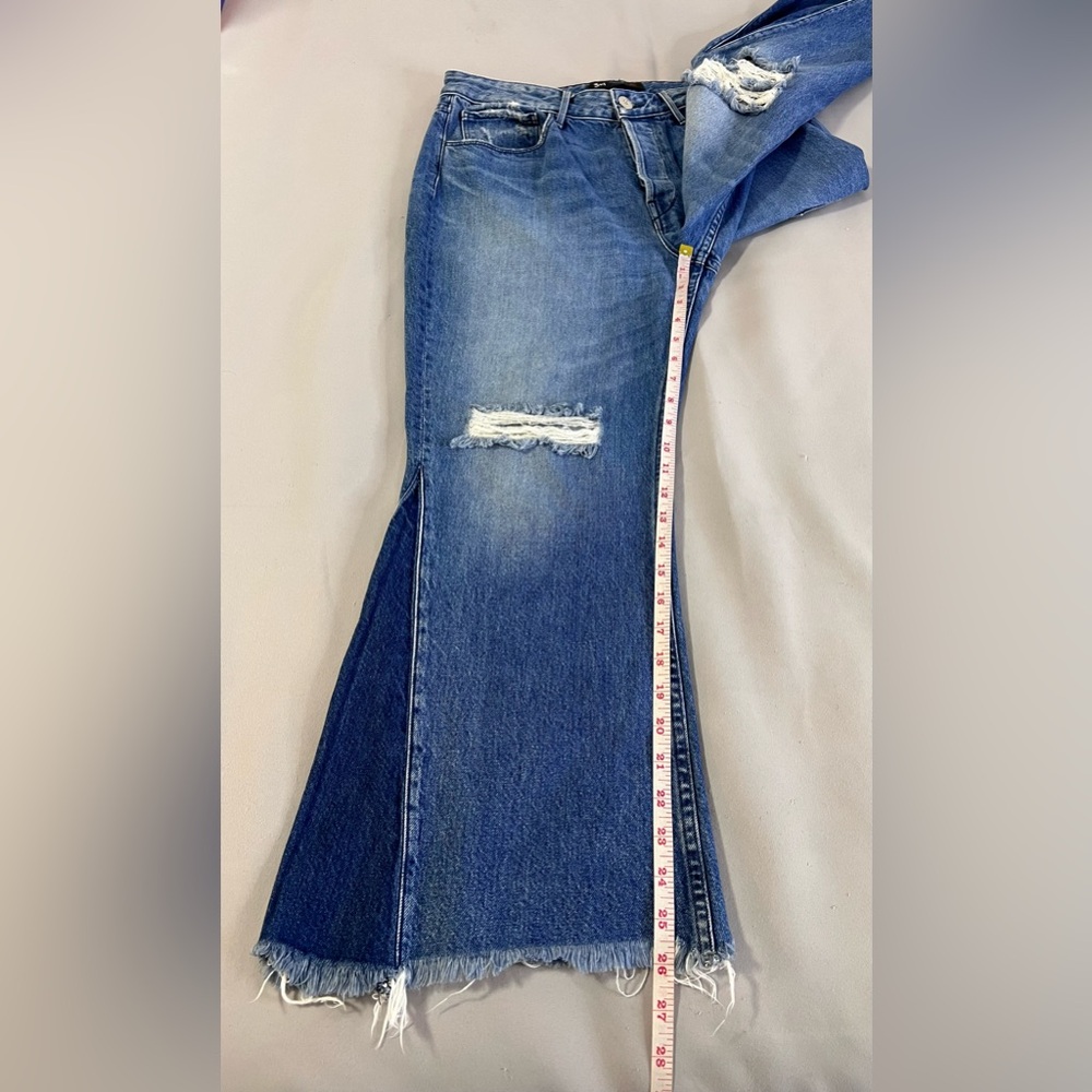 3x1 NYC‎ Womens Denim High Rise Medium Wash Flare Jeans Blue Size 30 Button Fly - Picture 11 of 11